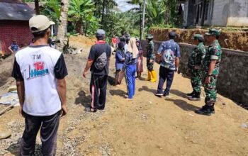 Kasiter Korem 071/WK Tinjau Progres Pembangunan TMMD ke-128 di Krangean