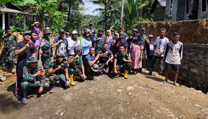 Kasiter Korem 071/WK Tinjau Progres Pembangunan TMMD ke-128 di Krangean