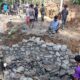 Warga dan Satgas TMMD ke-128 Kokohkan Akses Desa Krangean dengan Batu Kali