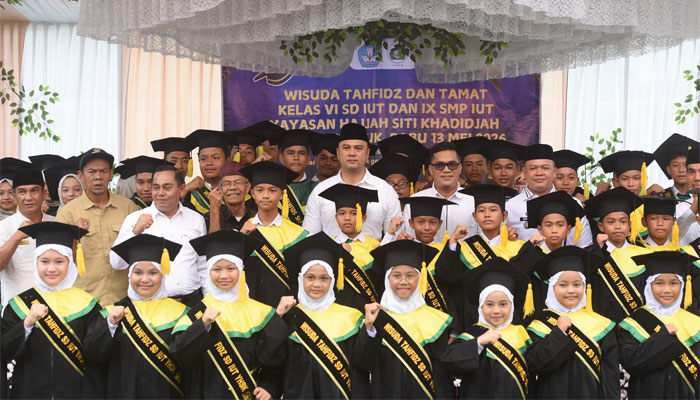 Bupati Sijunjung, Benny Dwifa Yuswir hadiri Wisuda Tahfiz dan Pelepasan Siswa SD serta SMP Yayasan Siti Khadidjah Padang Sibusuk