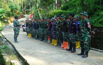 Apel Pagi TMMD ke-128 di Desa Krangean