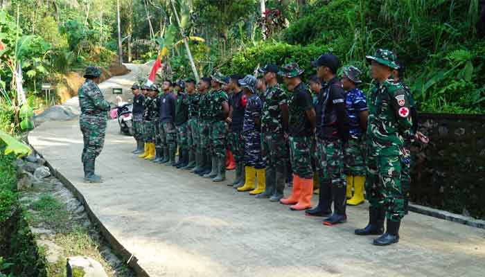 Apel Pagi TMMD ke-128 di Desa Krangean