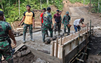 TMMD ke-128: Jembatan Desa Krangean Kini Lebih Kokoh, Warga Tak Lagi Was-was Melintas 5 Pembangunan jembatan Desa Krangean dalam TMMD ke-128
