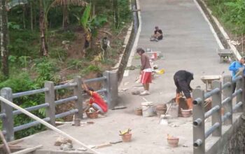 Jembatan Garuda TMMD ke-128 satukan dua wilayah desa di Purbalingga