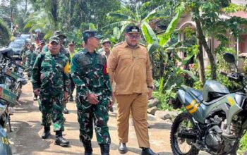 Kunjungan Tim Wasev Jadi Momentum Evaluasi Percepatan Pembangunan TMMD ke-128 di Desa Krangean
