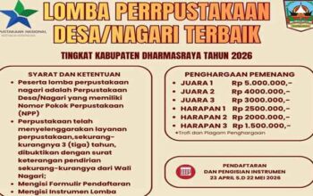 Pemkab Dharmasraya Gelar Lomba Perpustakaan Nagari