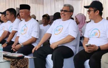Muhidi saat menghadiri Penarikan Gebyar Hadiah Bank Nagari yang digelar di Kota Solok