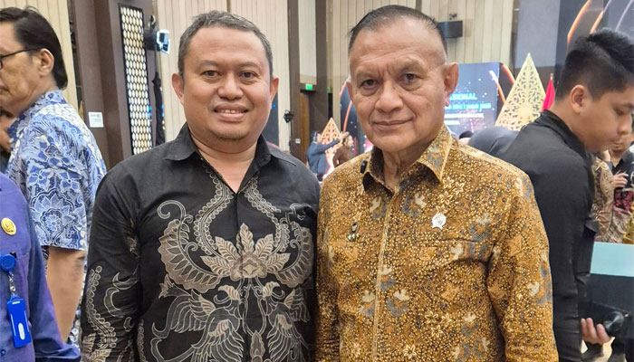 Kepala Badan Kesbangpol Provinsi Sumbar, Mursalim dalam acara Kick Off Evaluasi Nasional Capaian Indeks Demokrasi Indonesia (IDI) Tahun 2025 yang diselenggarakan di Semarang, Provinsi Jawa Tengah