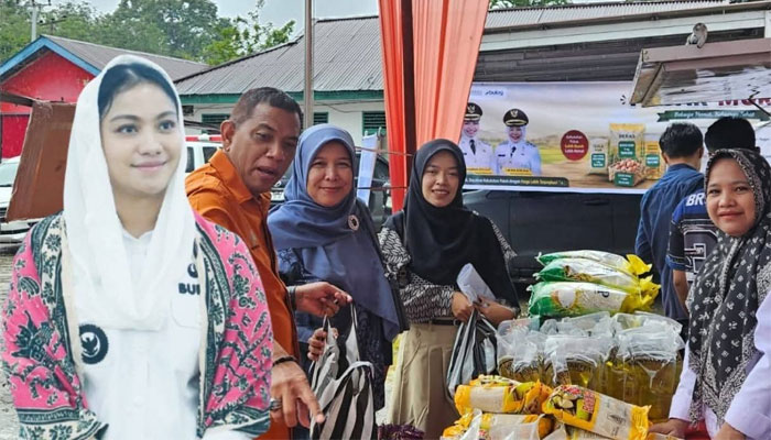 Pasar Murah Pemkab Dharmasraya di Koto Baru