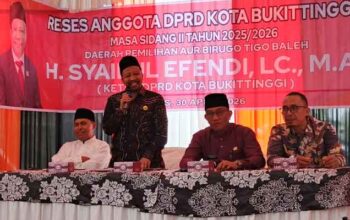 Ketua DPRD Kota Bukittinggi, Syaiful Efendi reses perorangan di Gang Melur, Kelurahan Aur Kuning