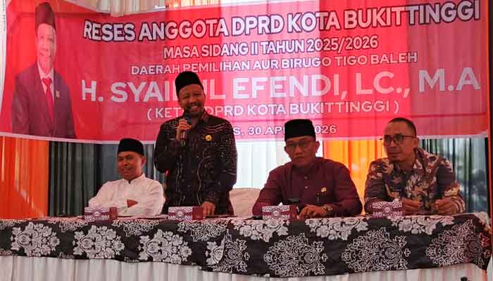 Ketua DPRD Kota Bukittinggi, Syaiful Efendi reses perorangan di Gang Melur, Kelurahan Aur Kuning