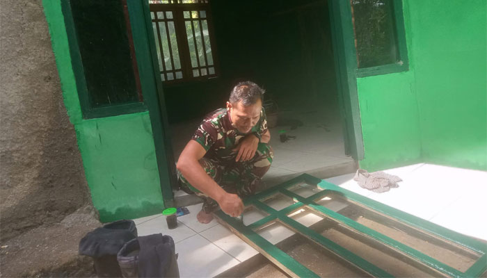 Program RTLH TMMD ke-128 milik Agus di Desa Krangean