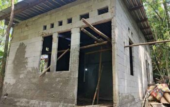 Pembangunan RTLHD milik Sugino dalam TMMD ke-128