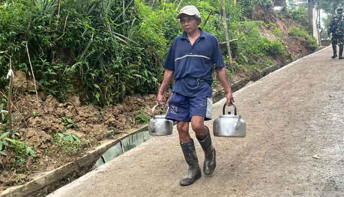 Rusmin di Tengah Pembangunan TMMD ke-128