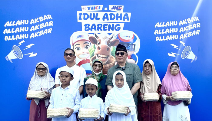 Pemberian santunan JNE bagi anak yatim dalam Idul Adha 1447 H