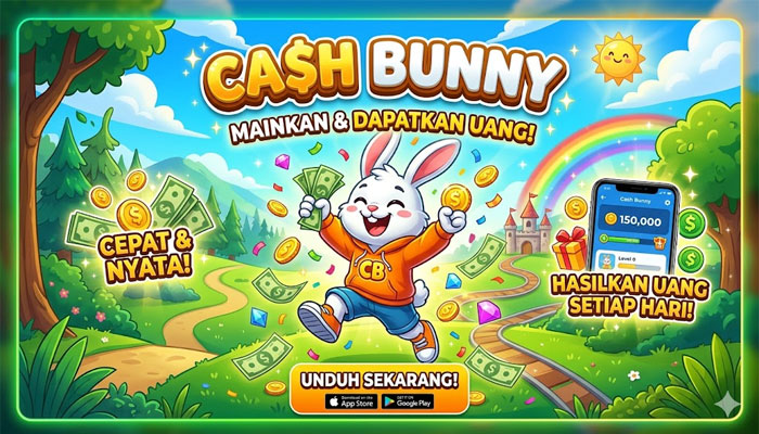 Game Petualangan Seru, Penghasil Saldo DANA Dan Rekening Tercepat Di Cash Bunny! 1 mainkan gamenya dan hasilkan uangnya