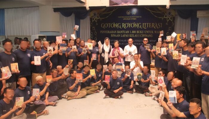 Ribuan Buku Masuk Lapas Cipinang, Program Literasi Warga Binaan Kian Diperkuat