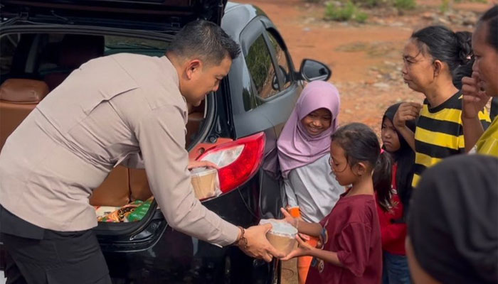 IPDA Zulhamsyah Putra saat Razia Perut Lapar