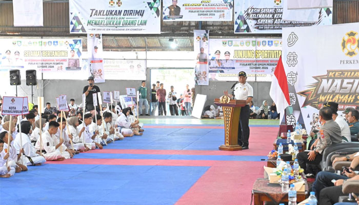 Gubernur Sumbar Buka Kejurnaswil Shorinji Kempo di Kota Sawahlunto