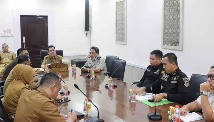 Sekda Muba, Syafaruddin dalam rapat penertiban HGU dan Amdal perusahaan