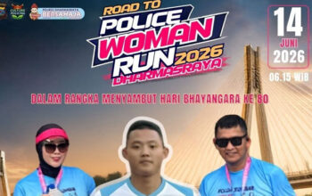 Polres Dharmasraya Gelar Police Woman Run 2026