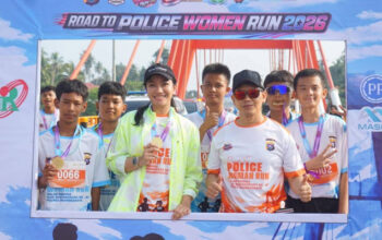 Semarak Hari Bhayangkara ke-80, Ribuan Masyarakat Padati Road to Police Woman Run Dharmasraya 3 Road to Police Woman Run Polres Dharmasraya