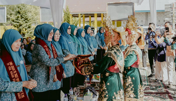 Tim Penilai Lomba Gerakan PKK Tingkat Provinsi Kunjungi Nagari Sungai Kunyit Barat Solsel
