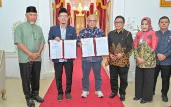 Penandatanganan Nota Kesepahaman antara BPJS Ketenagakerjaan Kantor Cabang Padang dengan Karang Taruna Provinsi Sumbar