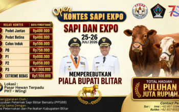 Open Kontes Sapi dan Expo Piala Bupati Blitar 2026 Resmi Dibuka, Perebutkan Hadiah Puluhan Juta Rupiah