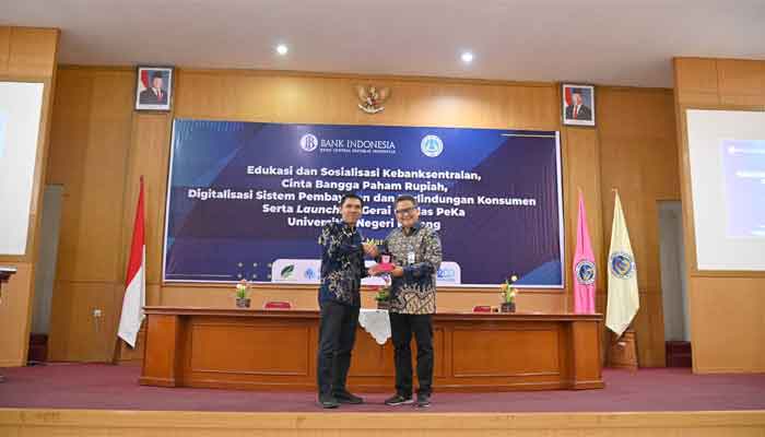 Bank Indonesia Perwakilan Sumatera Barat launching Gerai Cerdas PeKa di Fakultas Ekonomi dan Bisnis UNP
