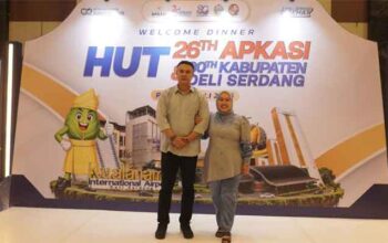 Bupati Sijunjung Hadiri Gala Dinner HUT APKASI ke-26 dan HUT Kabupaten Deli Serdang ke-80