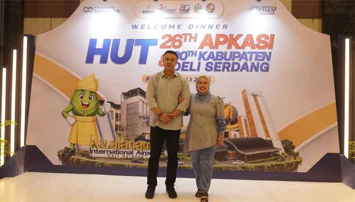 Bupati Sijunjung Hadiri Gala Dinner HUT APKASI ke-26 dan HUT Kabupaten Deli Serdang ke-80