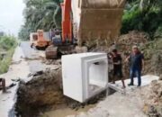Bupati Dharmasraya Instruksikan Penanganan Cepat, Gorong-Gorong Putus di Simalidu Langsung Diperbaiki
