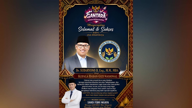 GANTARA Siap Bersinergi dengan Badan Gizi Nasional, Sandi Febri Wijaya Ucapkan Selamat kepada Sudaryono 1 GridArt 20260723 000543893