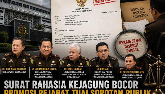 Surat Kejagung Bocor, Nama Calon Pejabat Jadi Sorotan