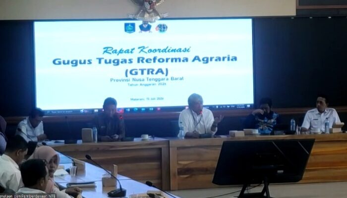 GTRA NTB Perkuat Sinergi Percepatan Reforma Agraria di Delapan Kabupaten