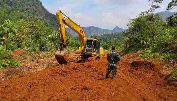 ​Akselerasi Pembangunan Infrastruktur TMMD Kodim 0306/50 Kota di Buluh Kasok Kian Intensif