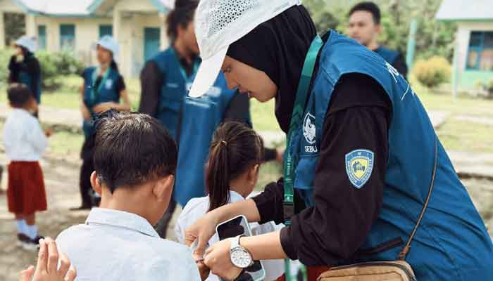 Mahasiswa S2 Pariwisata UNP, Puan Nabilla ikut berpartisipasi dalam Program Jejak Sebumi Mentawai