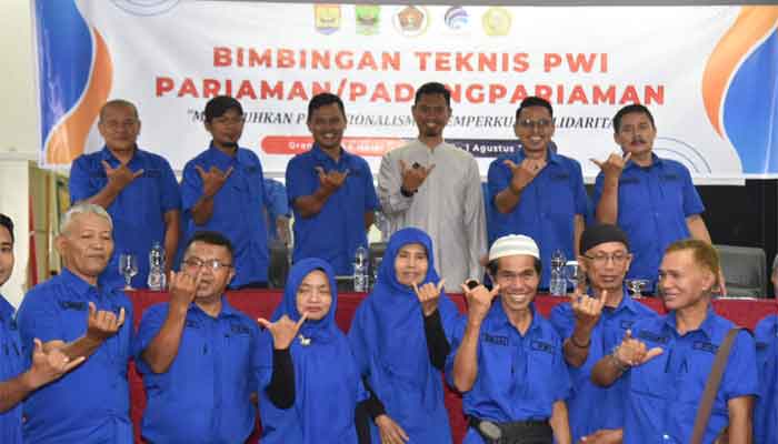 Hadiri Pelantikan Pengurus PWI Padang Pariaman, Ketua DPRD Kota Pariaman: Pers Pilar Demokrasi