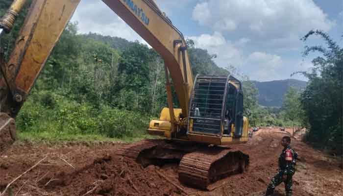 Pembukaan Jalan TMMD ke-129 di Jorong Buluh Kasok Mencapai Hasil Signifikan
