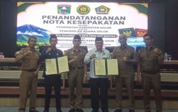 Pemkab Solok Tandatangani Nota Kesepakatan dengan Kemenag dan Pengadilan Agama