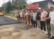 Jalan Poros Nagari Koto Gadang Mulai Diaspal Lewat Kolaborasi Pemkab Dharmasraya dan CSR Perusahaan