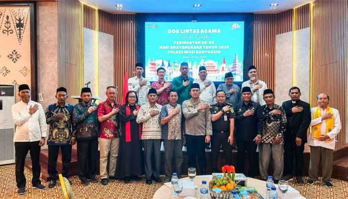 Polres Muba Adakan Doa Bersama Lintas Agama Menyambut Hari Bhayangkara ke-80
