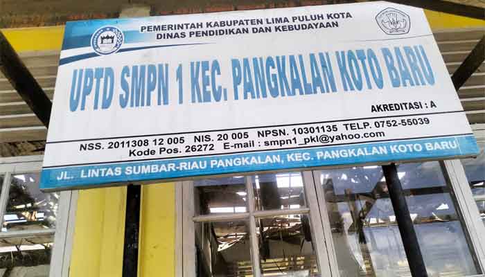 UPTD SMP Negeri 1 Kecamatan Pangkalan Koto Baru