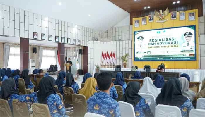 Pemkab Solsel Perkuat Literasi Lewat Peningkatan Akreditasi Perpustakaan 1 Sosialisasi dan Advokasi Akreditasi Perpustakaan di Aula Sarantau Sasurambi Kantor Bupati Solok Selatan
