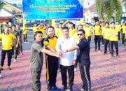 Bupati M Toha Tohet Ikuti Senam Bersama Forkopimda di Mapolres Muba
