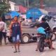 Truk Tangki Tabrak Suzuki Carry di Guguak Naneh Sijunjung, Pengemudi Terluka