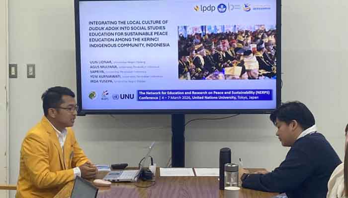 Dosen UNP, Uun Lionar di Konferensi NERPS 2026 di Jepang