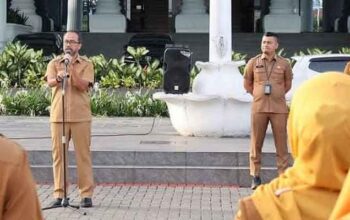 Apel pagi Sekretariat DPRD Sumbar