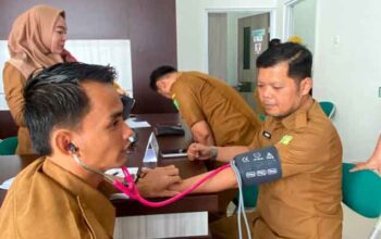 Ribuan ASN Muba Cek Kesehatan Gratis Lewat Program GASKAN 7 ASN Dinas Kominfo Muba melakukan pemeriksaan kesehatan lewat program GASKAN
